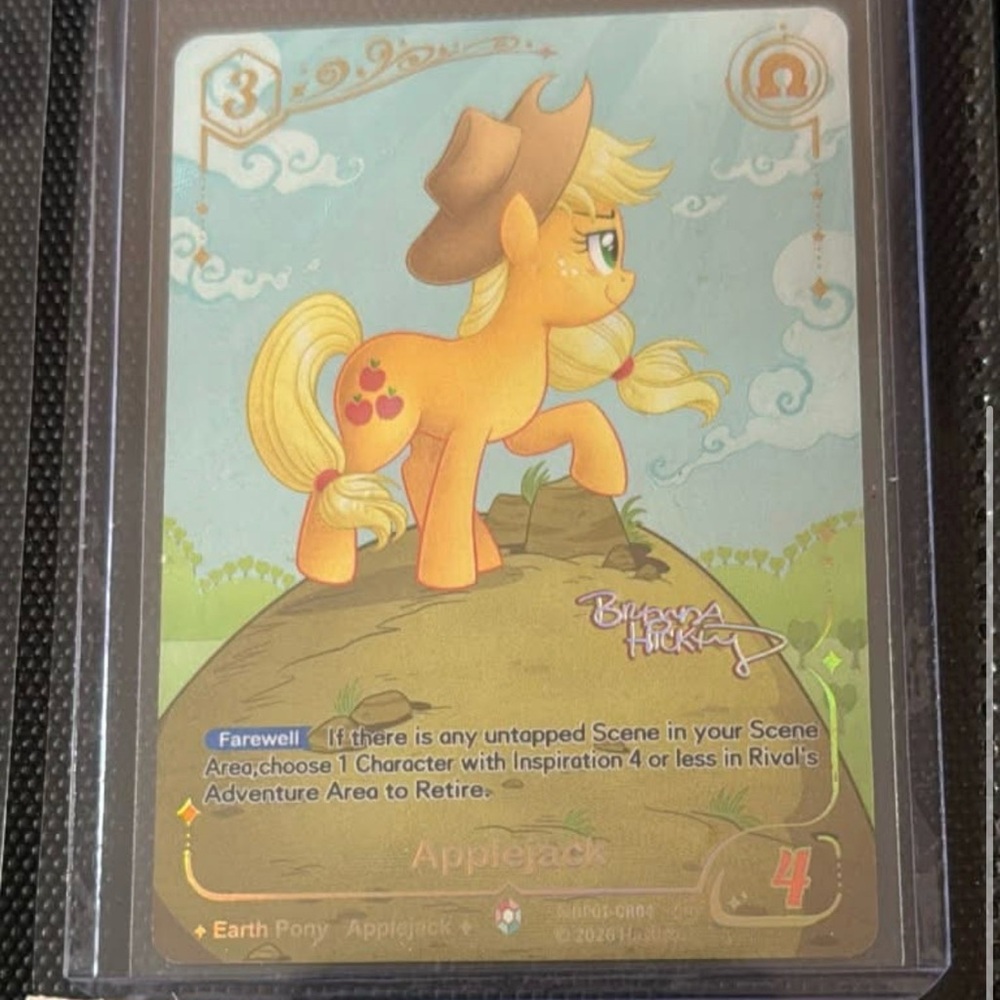 My Little Pony Applejack Collectible Card - Orange, Yellow, Brown